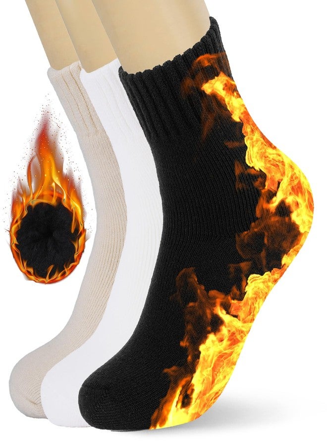 KANAV Boot Socks for Women - Warm Winter Thick Thermal Cute Cozy Comfy Slouch Soft Chunky Crew - Image 1